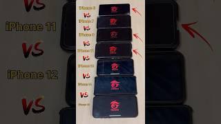 iPhone 15 vs iPhone 16 vs iPhone 11 vs iPhone 12 vs iPhone 13 vs iPhone 6  -FREFIRE TEST #freefire