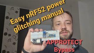 HowTo bypass APPROTECT of nRF52832 or nRF52840 with ESP32 Power glitching