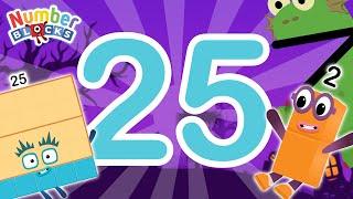 Numberblocks Halloween Magic Run - Numberblocks 2 to find 25 adventure | Number Counting Fanmade
