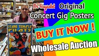 Concert Gig Posters Wholesale Live Buy it Now Auction Thursday 8/12/21 @1pm EST. Quantity Auction