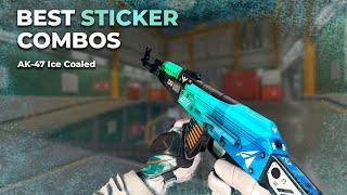 BEST AK-47 ICE COALED STICKER COMBOS - CSGO/CS2