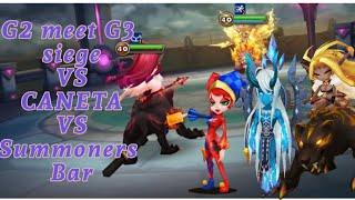 [Summoners War]Siege Vs Caneta Vs Summoners Bar : i am sick of this clara theo sav defense 