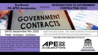 Intro to Government Contracting