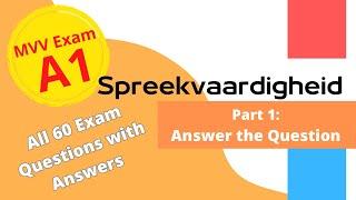 2024 Spreekvaardigheid A1 - Onderdeel 1: Vraag en Antwoord