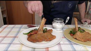 Cotoletta alla Milanese, Ricetta Originale e Professionale da VERO Ristorante MILANESE DOCG IGP ISO