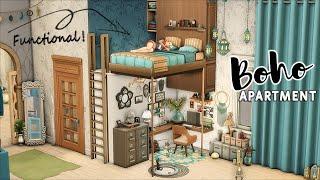  Boho Apartment • 2A Jasmine Suites | No CC | Stop Motion Build | The Sims 4 + Paranormal Stuff