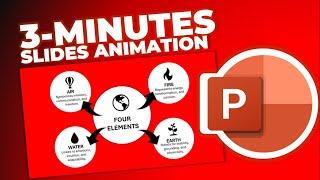3-MINUTES Slide Design Animation Trick | PowerPoint Morph Transition.