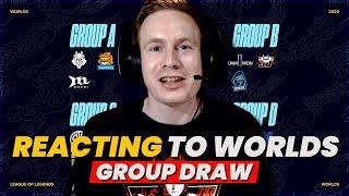 REACTING TO WORLDS 2020 GROUP DRAW! | Broxah