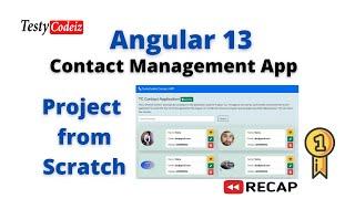 Angular 13 Contact management Application Project from scratch