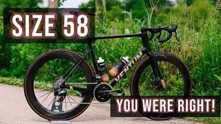Ventum NS1 Race Bike - Why I Changed Bike Size