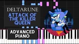 Attack of the Killer Queen (Advanced Piano Tutorial) - Deltarune