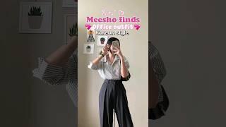 Office outfit korean style on meesho | #meesho #fashion #aesthetic #shorts