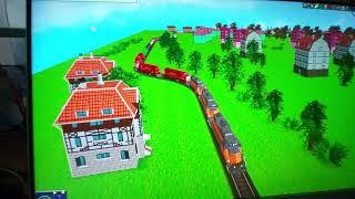 Driving VERY Long Cargo Train In RuleTheRail! Model Railroad Simulator