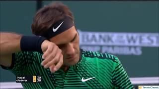 Federer vs Nadal Indian Wells 2017 R4 Highlights HD