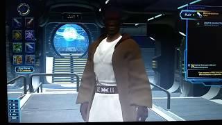 Swtor: Revered master armor set aka Star Wars prequel Jedi robe. #Swtor