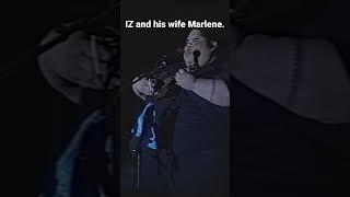 Israel brought his wife, Marlene out to perform hula during a performance of Kaleohano