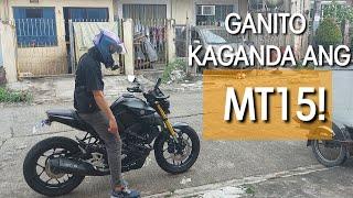 YAMAHA MT15 FULL REVIEW| Latest model kulay lang ang nabago?Added Accessories| Test drive!