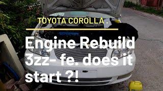 Toyota Corolla Engine Rebuild 3ZZ-FE