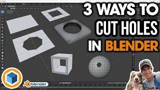 3 Ways to CUT HOLES in Objects in Blender