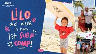 Lilo joins her first surf comp at 5 years old!