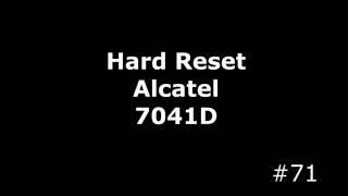 Сброс настроек Alcatel ONE TOUCH POP C7 7041D (Hard Reset Alcatel 7041D)