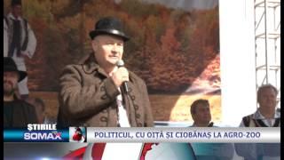 Politicul, cu oiță și ciobănaş, la Agro-Zoo