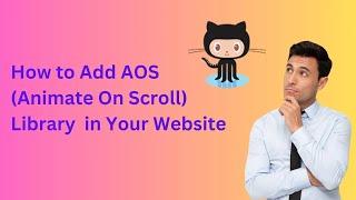 scroll animation with aos library || easy, free and convenient for the user.