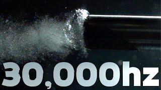 Ultrasonic Obliterator at 170,000fps - The Slow Mo Guys