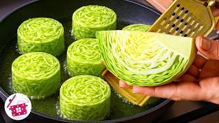 Самый простой ужин из ничего! А муж подумал, что это мясо!  Просто нарежьте капусту!