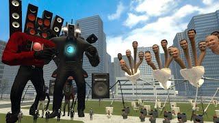 MECHA SPEAKERMAN BOSS, MECHA CAMERAMAN BOSS VS NEW HYDRA SKIBIDI DOM DOM TOILET in Garry's Mod!