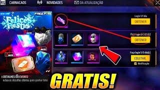  +15 REGALOS DEL EVENTO FELICES FIESTAS DE FREE FIRE LATAM NAVIDAD 2024 FECHA CUBO MAGICO GRATIS