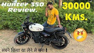 Royal Enfield Hunter 350 most honest review after 30000+ kms. Mileage, top speed, heating, problems