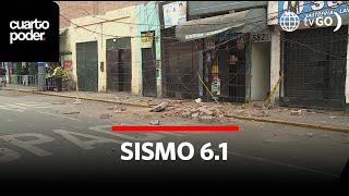Chaos and earthquake damage in Lima: one dead and collapses | Cuarto Poder | Peru