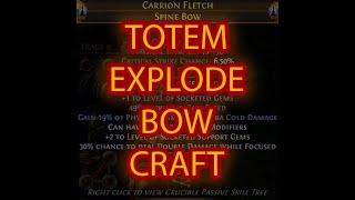 BOW CRAFT - EXPLODE TOTEM TRICKSTER 3.21 PATH OF EXILE