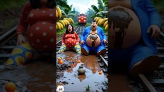 ️Evolution of: Men with her wife in Muddy Road Meno milky  #cat #cute #love #shorts