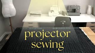 I tried projector sewing - here's how it went