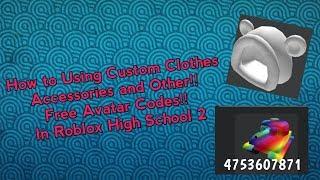 (Avatar Codes) How to Using Custom Clothes,Accessories in RHS2