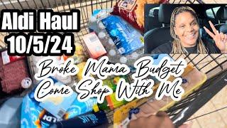 Aldi Haul | Broke Mama Budget - Come Shop With Me. 10/5/24