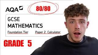 GCSE Maths AQA Foundation Paper 2 in 20 Minutes! | How to get a Grade 5