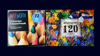 Unboxing/Unwrapping《ARTWORX 72 &  BRUTFUNER 120 ColorPencils》LAZADA