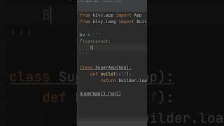 Mobile App in Python in 60 seconds #shorts