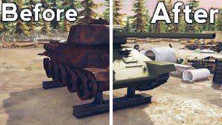 Restoration of the T-34/85 tank/Tank Mechanic Simulator