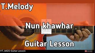 T.Melody - Nun khawhar (Guitar Lesson/Perhdan)