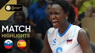 Highlights | Slovenia vs. Spain - CEV Volleyball European Golden League 2025 | Women