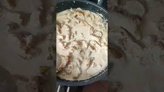 Creamy Chicken with Mushrooms #youtube #short #lunch️
