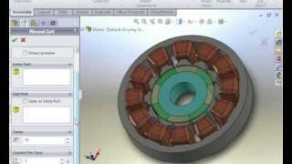 Magnetostatic and Thermal Analyses of a DC Motor, using EMS in SolidWorks part 1 of 2