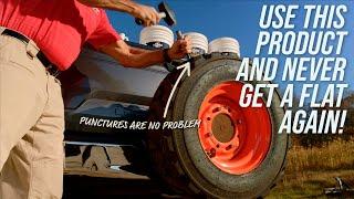 PREVENT FLAT TIRES IN TRACTORS, TRAILERS, & TRUCKS! CRAZY!