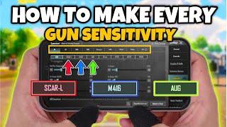 Best sensitivity settings for PUBG & BGMI  i make all weapons sensitivity settings ️