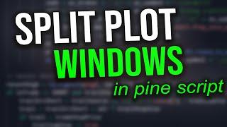 Plotting to separate windows in PINE SCRIPT!