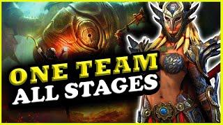 ONE TEAM!! Free-to-Play Iron Twins Stage 15 - Raid: Shadow Legends